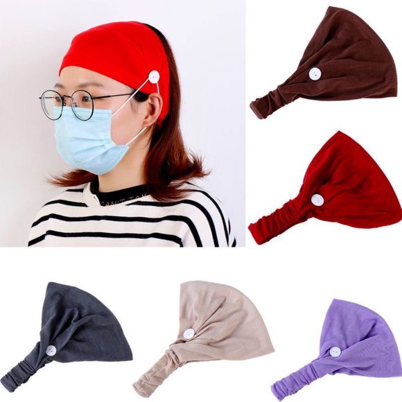 Accessories - Head Band with Button & Thick Band